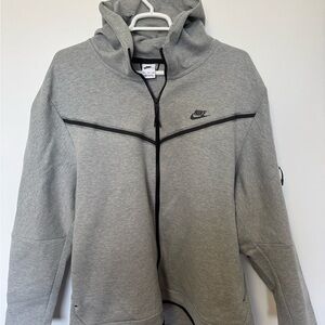 Nike Tech Light Gray Zip-Up Jacket, NWT